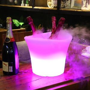 酒吧发光啤酒框LED冰桶亚克力香槟桶夜店KTV派对器皿酒座加厚酒桶