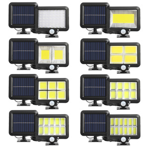 跨境新款分体式遥控太阳能感应小路灯 庭院户外感应灯太阳能壁灯