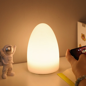 遥控调光小夜灯led节能充电款护眼伴睡灯床头氛围恐龙蛋形落地灯