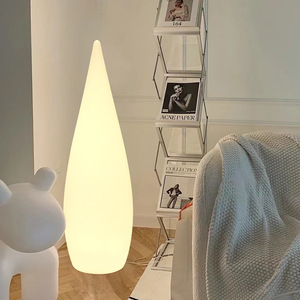 白色水滴落地灯光影设计艺术卧室客厅沙发边氛围灯ins风北欧灯具