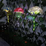 批量定制太阳能绣球花灯灯户外庭院装饰LED地插草坪灯