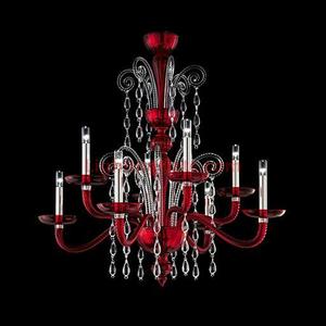 Taymyr 5589 08 Chandelier in Glass with Polished Chrome Finish